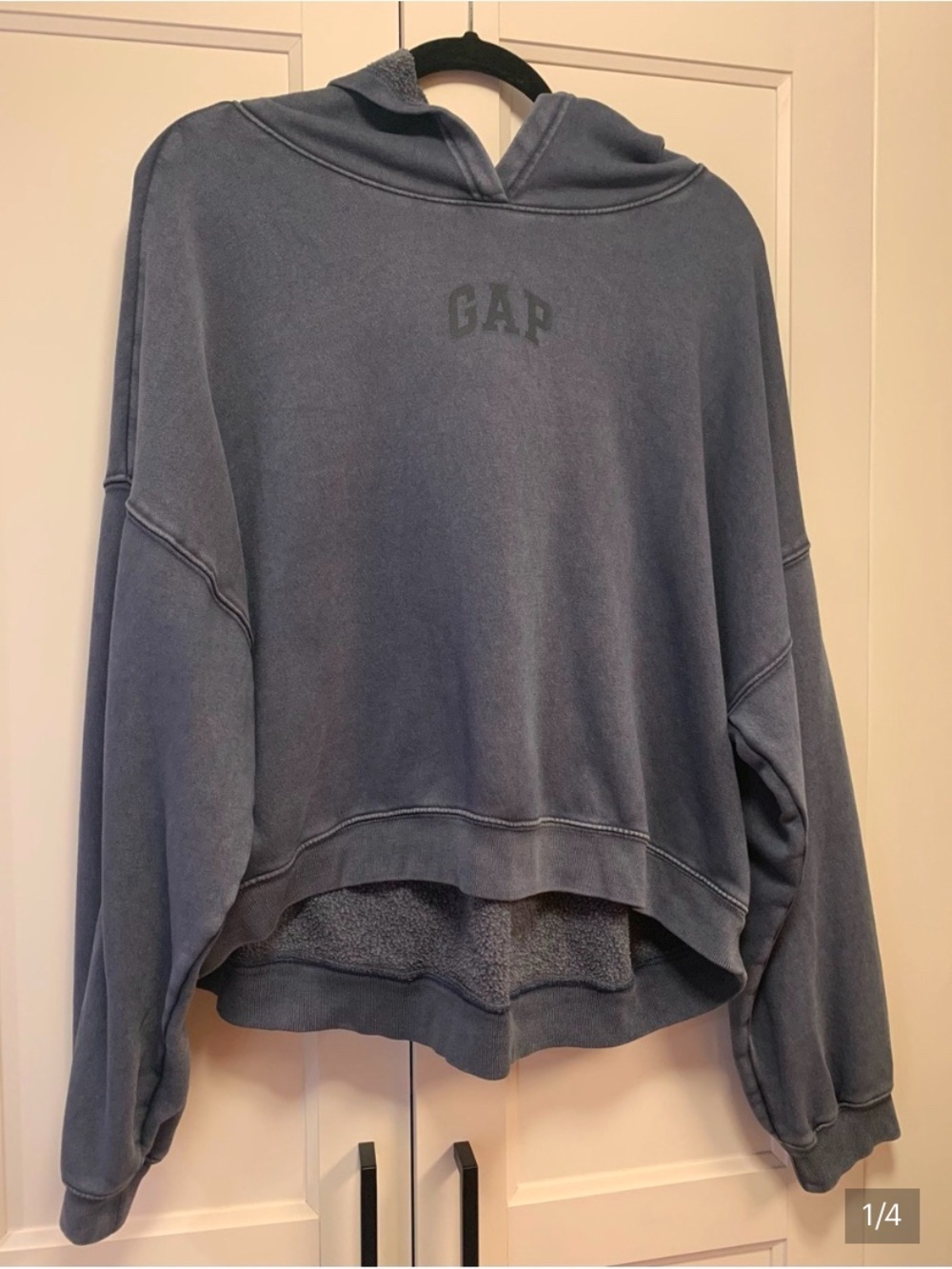 GAP 3-Piece Athleisure Bundle Navy Washed Hoodie L, Navy Leggings L & Logo Hat - Picture 7 of 10